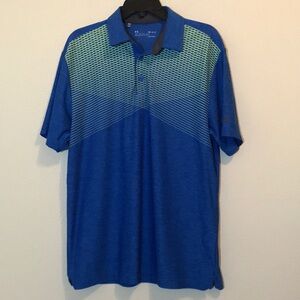 Under Armour Blue & Green Loose Fit Collar Shirt